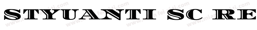 styuanti sc regulars字体转换